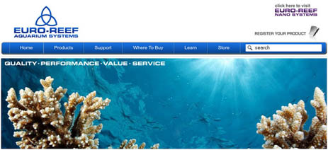 Euro-reef Website